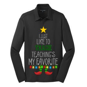 I Just Like To Teach, Teachings My Favorite Silk Touch Performance Long Sleeve Polo