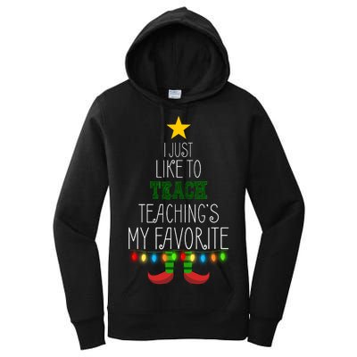 I Just Like To Teach, Teachings My Favorite Women's Pullover Hoodie