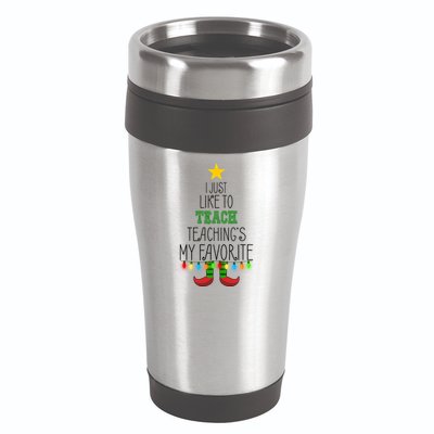 I Just Like To Teach, Teachings My Favorite 16oz Travel Tumbler