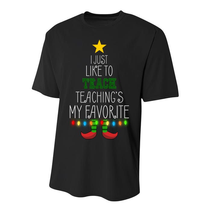 I Just Like To Teach, Teachings My Favorite Youth Performance Sprint T-Shirt