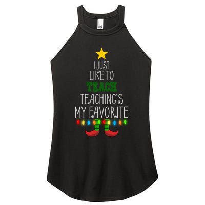 I Just Like To Teach, Teachings My Favorite Women's Perfect Tri Rocker Tank
