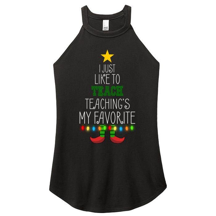 I Just Like To Teach, Teachings My Favorite Women's Perfect Tri Rocker Tank