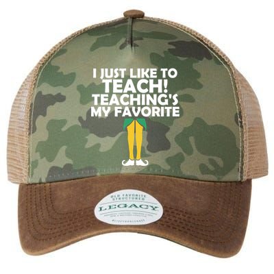 I Just like to Teach Teaching's My Favorite Elves Legacy Tie Dye Trucker Hat