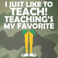 I Just like to Teach Teaching's My Favorite Elves Legacy Tie Dye Trucker Hat
