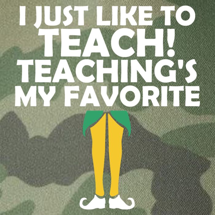 I Just like to Teach Teaching's My Favorite Elves Legacy Tie Dye Trucker Hat