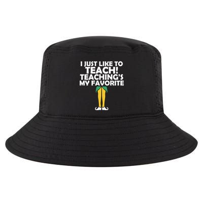 I Just like to Teach Teaching's My Favorite Elves Cool Comfort Performance Bucket Hat