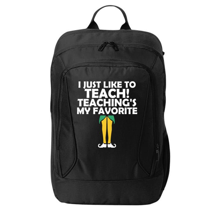 I Just like to Teach Teaching's My Favorite Elves City Backpack