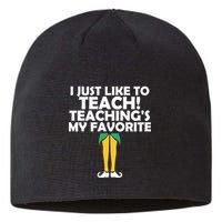 I Just like to Teach Teaching's My Favorite Elves Sustainable Beanie