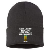 I Just like to Teach Teaching's My Favorite Elves Sustainable Knit Beanie