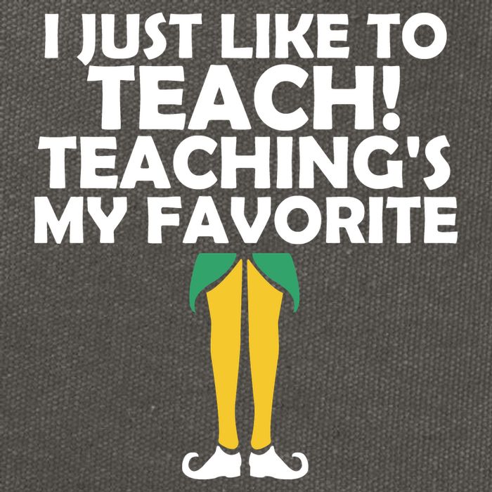 I Just like to Teach Teaching's My Favorite Elves Cotton Canvas Backpack
