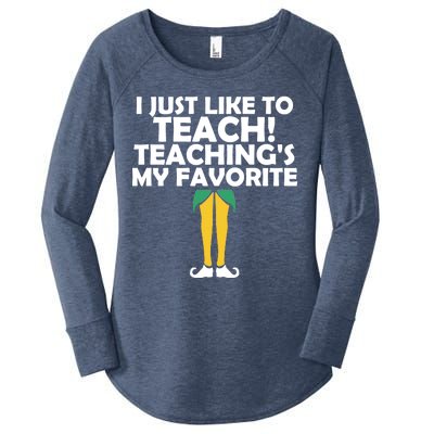 I Just like to Teach Teaching's My Favorite Elves Women's Perfect Tri Tunic Long Sleeve Shirt