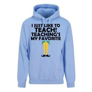 I Just like to Teach Teaching's My Favorite Elves Unisex Surf Hoodie