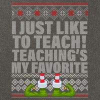 I Just Like To Teach Ugly Christmas Sweaters For Teachers Cotton Canvas Backpack