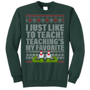 I Just Like To Teach Ugly Christmas Sweaters For Teachers Sweatshirt