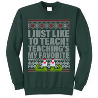 I Just Like To Teach Ugly Christmas Sweaters For Teachers Sweatshirt