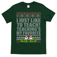 I Just Like To Teach Ugly Christmas Sweaters For Teachers T-Shirt
