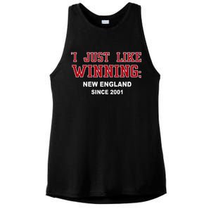 I Just Like Winning New England Ladies PosiCharge Tri-Blend Wicking Tank