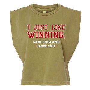 I Just Like Winning New England Garment-Dyed Women's Muscle Tee