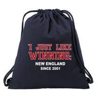 I Just Like Winning New England Drawstring Bag