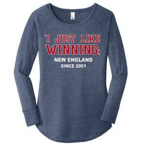 I Just Like Winning New England Women's Perfect Tri Tunic Long Sleeve Shirt