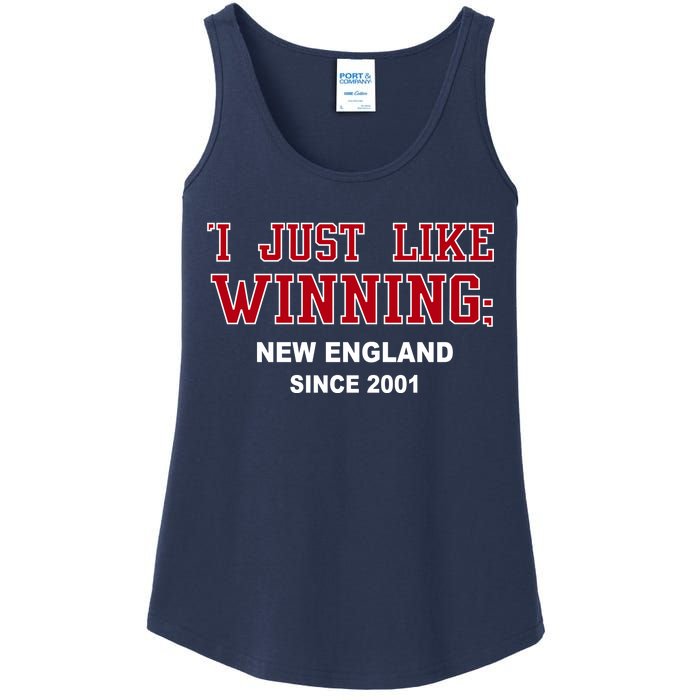 I Just Like Winning New England Ladies Essential Tank