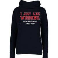 I Just Like Winning New England Womens Funnel Neck Pullover Hood