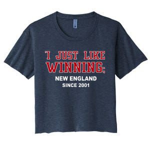 I Just Like Winning New England Women's Crop Top Tee