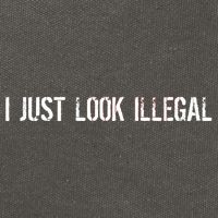 I Just Look Illegal Cotton Canvas Backpack