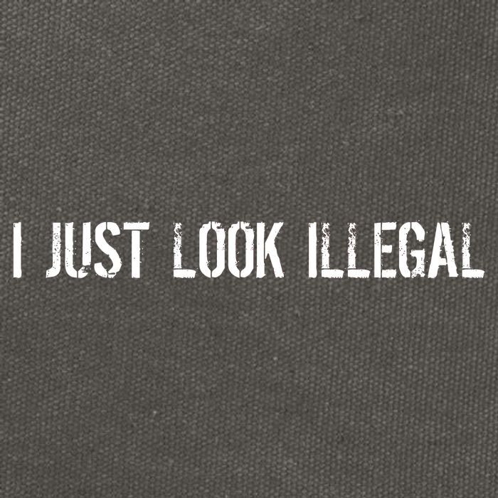I Just Look Illegal Cotton Canvas Backpack
