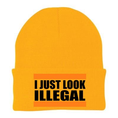 I Just Look Illegal Box Knit Cap Winter Beanie