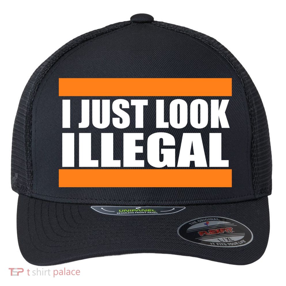 I Just Look Illegal Box Flexfit Unipanel Trucker Cap