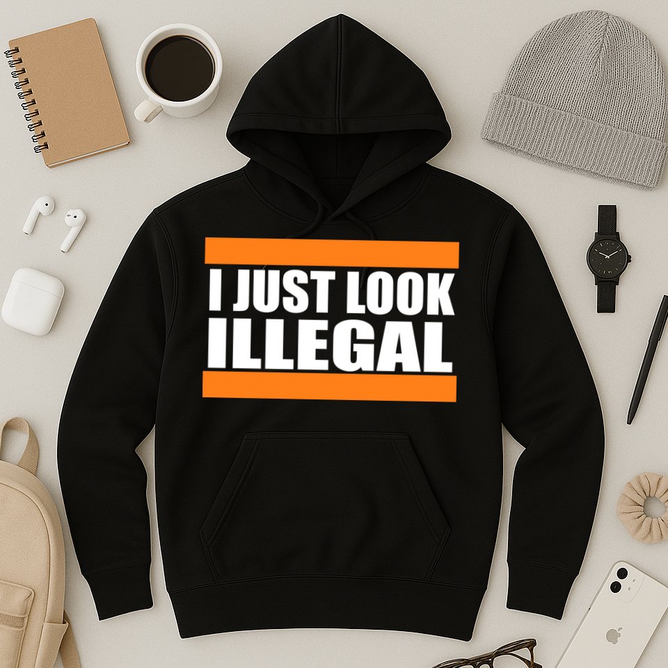 I Just Look Illegal Box Hoodie
