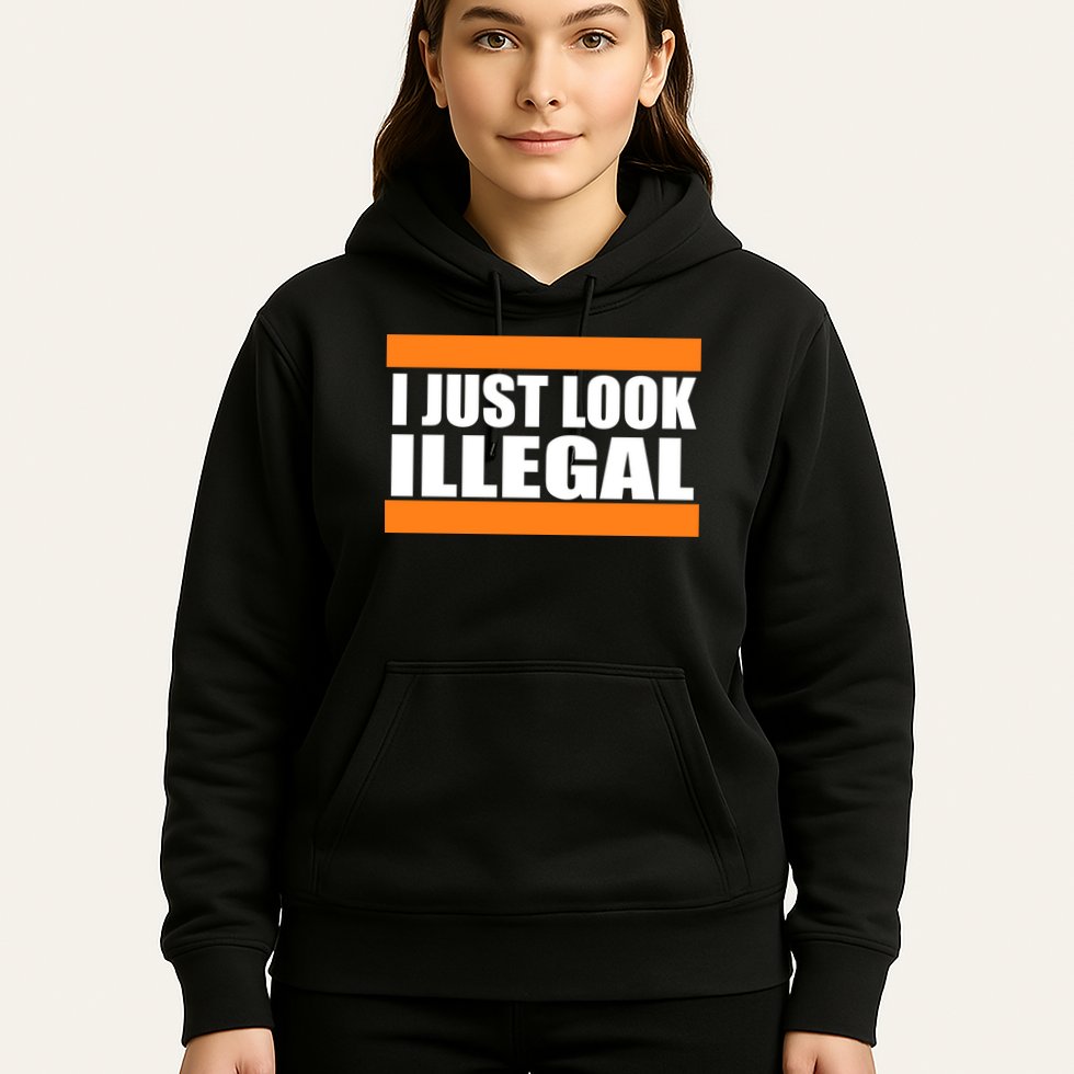I Just Look Illegal Box Hoodie