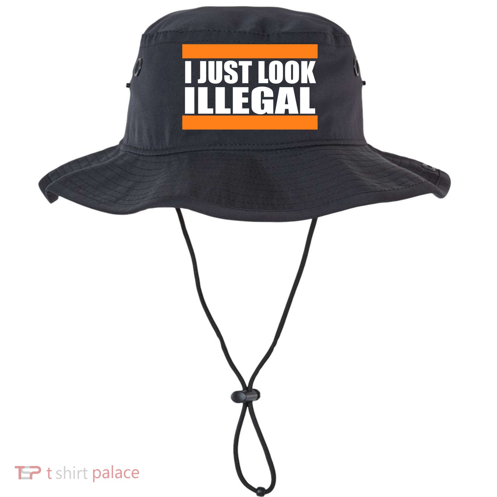 I Just Look Illegal Box Bucket Hat
