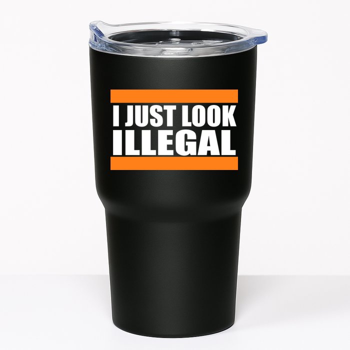 I Just Look Illegal Box Tumbler