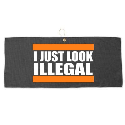 I Just Look Illegal Box Large Microfiber Waffle Golf Towel