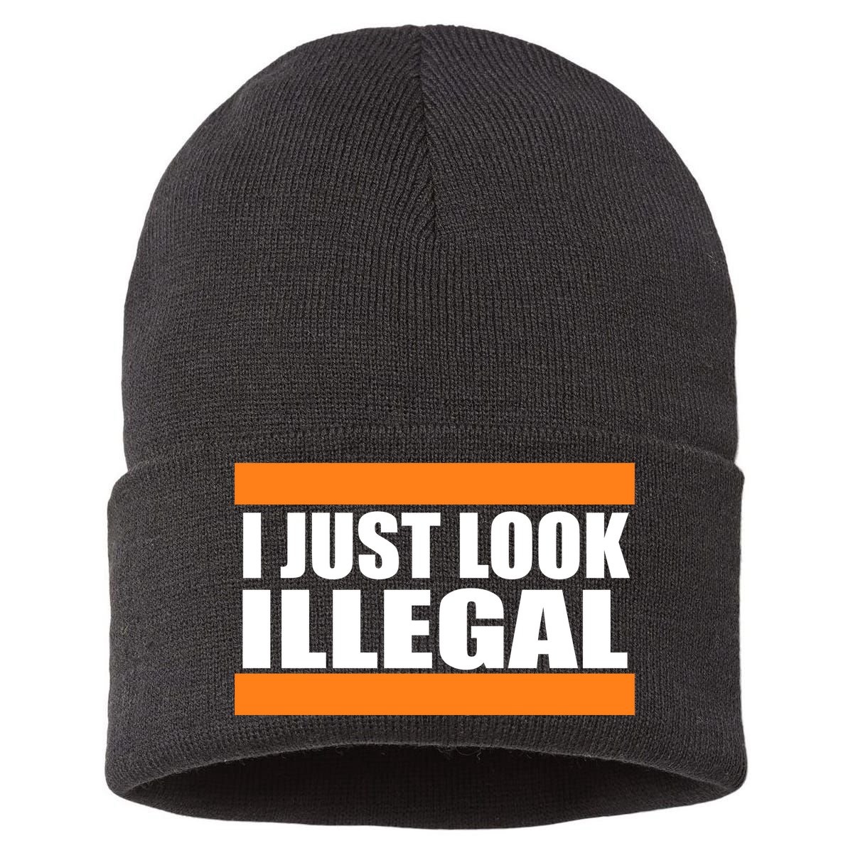 I Just Look Illegal Box Sustainable Knit Beanie