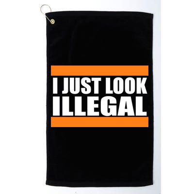 I Just Look Illegal Box Golf Towel