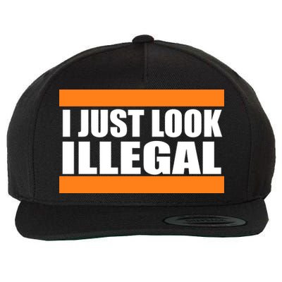 I Just Look Illegal Box Wool Snapback Cap