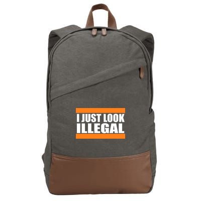 I Just Look Illegal Box Cotton Canvas Backpack