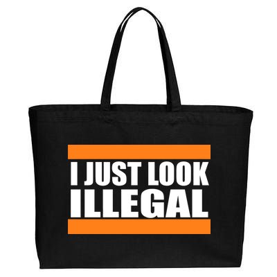 I Just Look Illegal Box Cotton Canvas Jumbo Tote