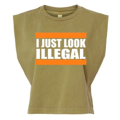 I Just Look Illegal Box Garment-Dyed Women's Muscle Tee