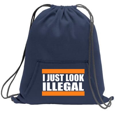 I Just Look Illegal Box Sweatshirt Cinch Pack Bag