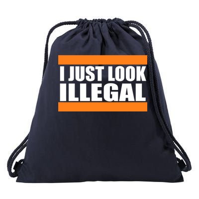 I Just Look Illegal Box Drawstring Bag