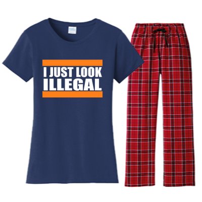 I Just Look Illegal Box Women's Flannel Pajama Set