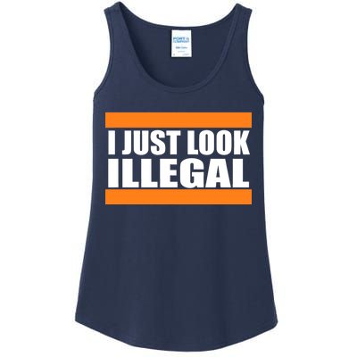 I Just Look Illegal Box Ladies Essential Tank