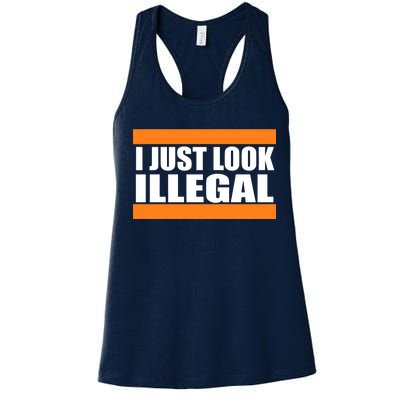 I Just Look Illegal Box Women's Racerback Tank