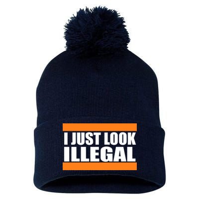 I Just Look Illegal Box Pom Pom 12in Knit Beanie