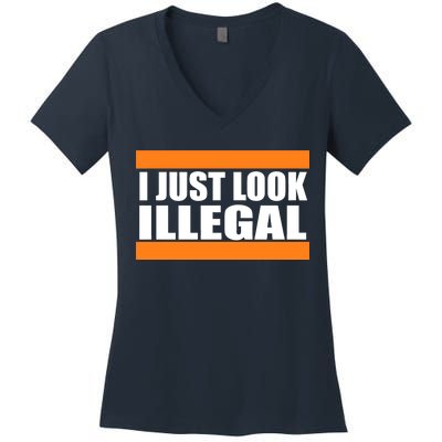 I Just Look Illegal Box Women's V-Neck T-Shirt