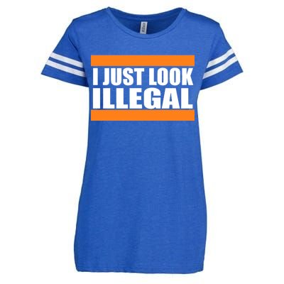 I Just Look Illegal Box Enza Ladies Jersey Football T-Shirt